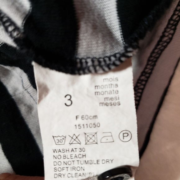 Grain De Ble | Stripe Hoodie Outfit sz 3 mos - Picture 5 of 6